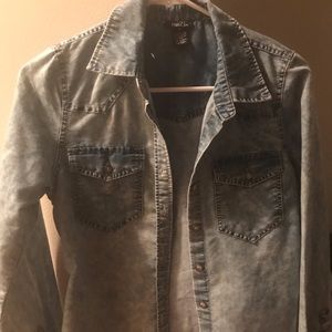 Button down jean shirt